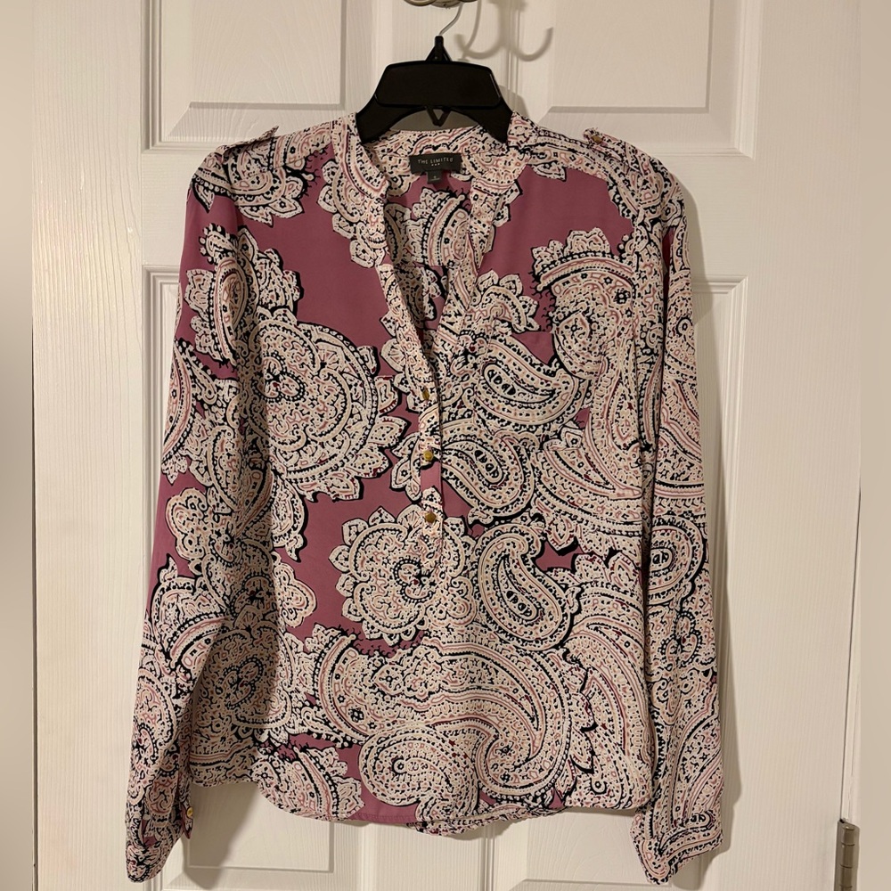 The Limited paisley blouse size small Womens